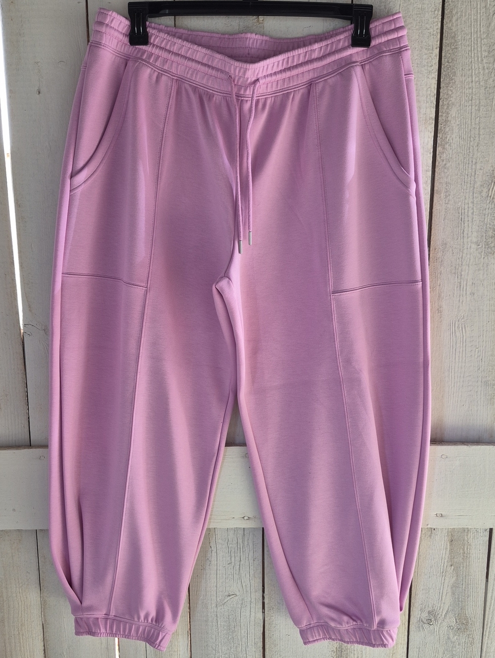 Relaxed Rose Pink Drawstring Jogger Pants